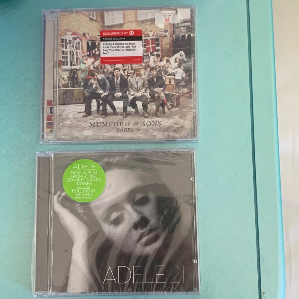 New sealed Adele & Mumford and Sons CDs